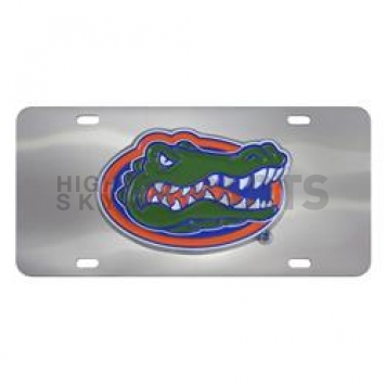 Fan Mat License Plate - University Of Florida Logo Stainless Steel - 24520