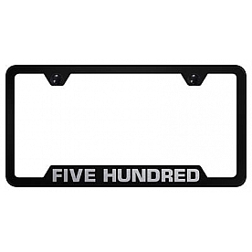 Automotive Gold License Plate Frame - Black Stainless Steel - GF500EB