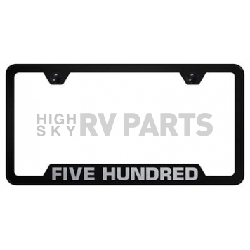Automotive Gold License Plate Frame - Black Stainless Steel - GF500EB