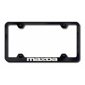 Automotive Gold License Plate Frame - Black Stainless Steel - LFWMAZEB