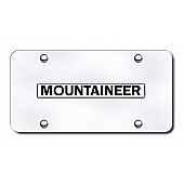Automotive Gold License Plate - Mountaineer Stainless Steel - MOUNCC