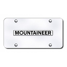 Automotive Gold License Plate - Mountaineer Stainless Steel - MOUNCC