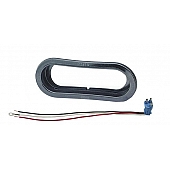 Grote Industries Tail Light Molding - Oval Primered Polyvinyl Chloride Black - 67151