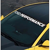 Ford Performance Windshield Banner - White Die Cut Letters - M1820MB