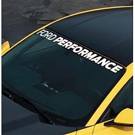Ford Performance Windshield Banner - White Die Cut Letters - M1820MB