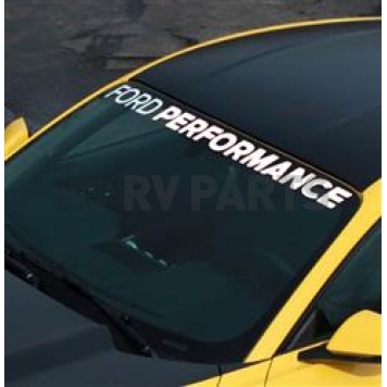 Ford Performance Windshield Banner - White Die Cut Letters - M1820MB