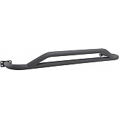 Smittybilt Rocker Panel Guard - Round Tube Steel Black Textured Powder Coated - 76641