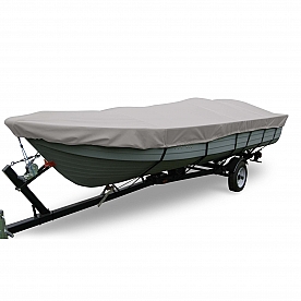 Carver Boat Cover V-Hull Bass Boat Gray Polyester - 79001