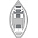 Carver Boat Cover V-Hull Bass Boat Gray Polyester - 79001