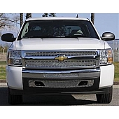 T-Rex Truck Products Grille Insert - Mesh Rectangular Polished Stainless Steel - 6711100