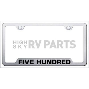 Automotive Gold License Plate Frame - Silver Stainless Steel - GF500ES