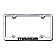Automotive Gold License Plate Frame - Silver Stainless Steel - LFWMAZEC