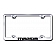 Automotive Gold License Plate Frame - Silver Stainless Steel - LFWMAZEC