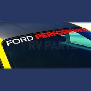 Ford Performance Windshield Banner - White And Red - M1820MR