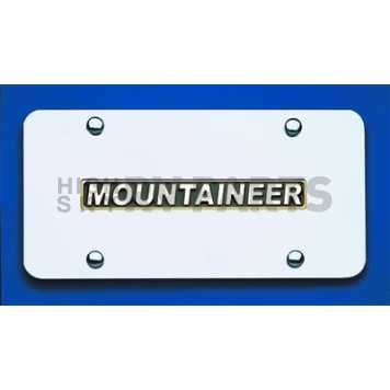 Automotive Gold License Plate - Mountaineer Stainless Steel - MOUNGC