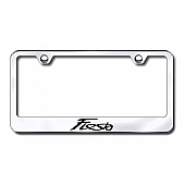 Automotive Gold License Plate Frame - Silver Stainless Steel - LFFIEEC