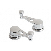 Lokar Performance Vent Window Handle - Nostalgia Silver Set Of 2 - IDH2038