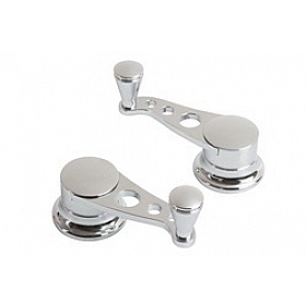 Lokar Performance Vent Window Handle - Nostalgia Silver Set Of 2 - IDH2038