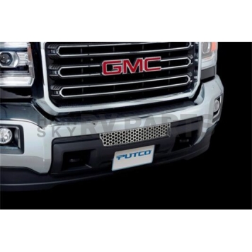 Putco Bumper Grille Insert Punch Polished Silver Stainless Steel - 85196-1