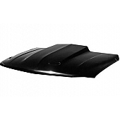 Harwood Fiberglass Hood - Cowl Induction Gloss Fiberglass Black - B49101