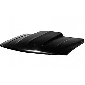 Harwood Fiberglass Hood - Cowl Induction Gloss Fiberglass Black - B49101