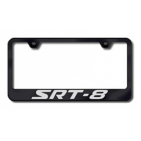 Automotive Gold License Plate Frame - Black Stainless Steel - LFSRT8EB