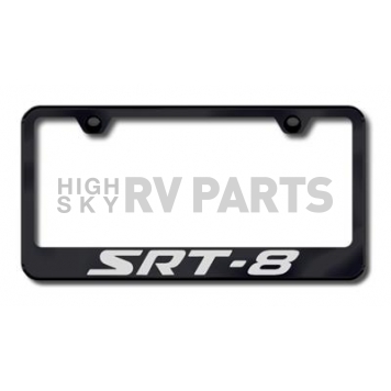 Automotive Gold License Plate Frame - Black Stainless Steel - LFSRT8EB