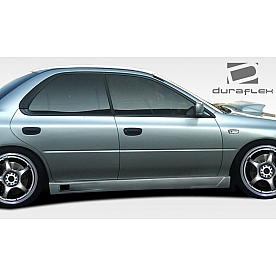 Extreme Dimensions Side Skirt - Primered Fiberglass Reinforced Plastic Black Set of 2 - 106615