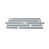 Putco Rocker Panel Molding - Polished Stainless Steel Black Set of 12 - 9751443BP