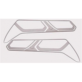 American Car Craft Tail Light Molding - Brushed Stainless Steel Silver - 052047B