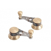 Lokar Performance Vent Window Handle - Nostalgia Silver Set Of 2 - IDH2039