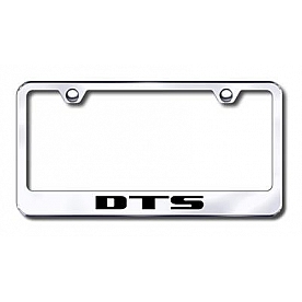 Automotive Gold License Plate Frame - Silver Stainless Steel - LFDTSEC