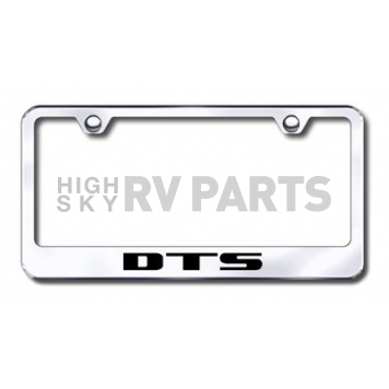 Automotive Gold License Plate Frame - Silver Stainless Steel - LFDTSEC