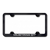 Automotive Gold License Plate Frame - Black Stainless Steel - LFWMGTEB
