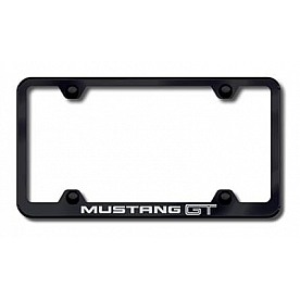 Automotive Gold License Plate Frame - Black Stainless Steel - LFWMGTEB