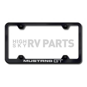 Automotive Gold License Plate Frame - Black Stainless Steel - LFWMGTEB