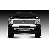 T-Rex Truck Products Grille Insert - Mesh Rectangular Polished Stainless Steel - 6711110