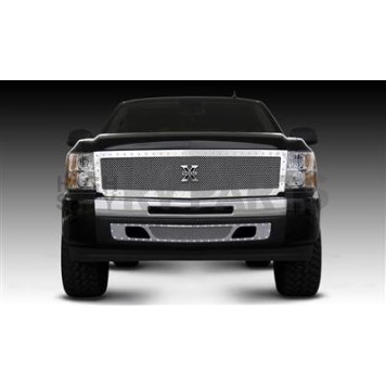 T-Rex Truck Products Grille Insert - Mesh Rectangular Polished Stainless Steel - 6711110