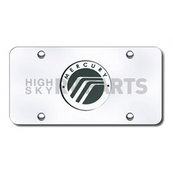 Automotive Gold License Plate - Mercury Logo Stainless Steel - MRYCC