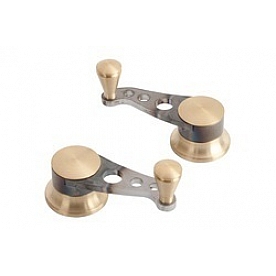 Lokar Performance Vent Window Handle - Nostalgia Silver Set Of 2 - IDH2040