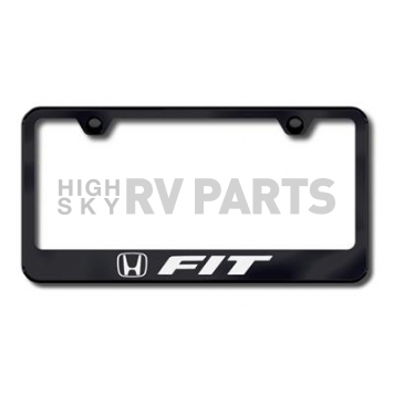 Automotive Gold License Plate Frame - Black Stainless Steel - LFFITEB