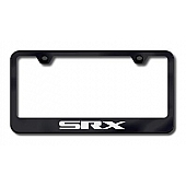 Automotive Gold License Plate Frame - Black Stainless Steel - LFSRXEB