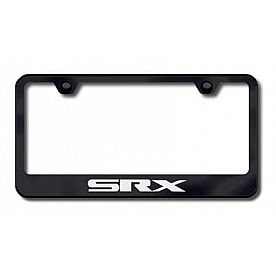 Automotive Gold License Plate Frame - Black Stainless Steel - LFSRXEB