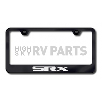 Automotive Gold License Plate Frame - Black Stainless Steel - LFSRXEB