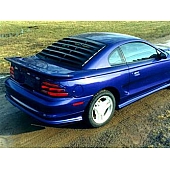 Astra/Hammond Window Louver Rear Window ABS Plastic Black - 1384