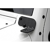 Smittybilt Windshield Hinge Light Bracket - Steel Black Set Of 2 - 7608