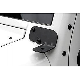 Smittybilt Windshield Hinge Light Bracket - Steel Black Set Of 2 - 7608