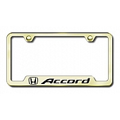 Automotive Gold License Plate Frame - Gold Stainless Steel - GFACCEG