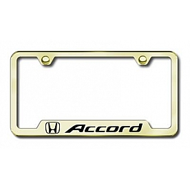 Automotive Gold License Plate Frame - Gold Stainless Steel - GFACCEG