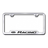 Automotive Gold License Plate Frame - Silver Stainless Steel - GFFORREC